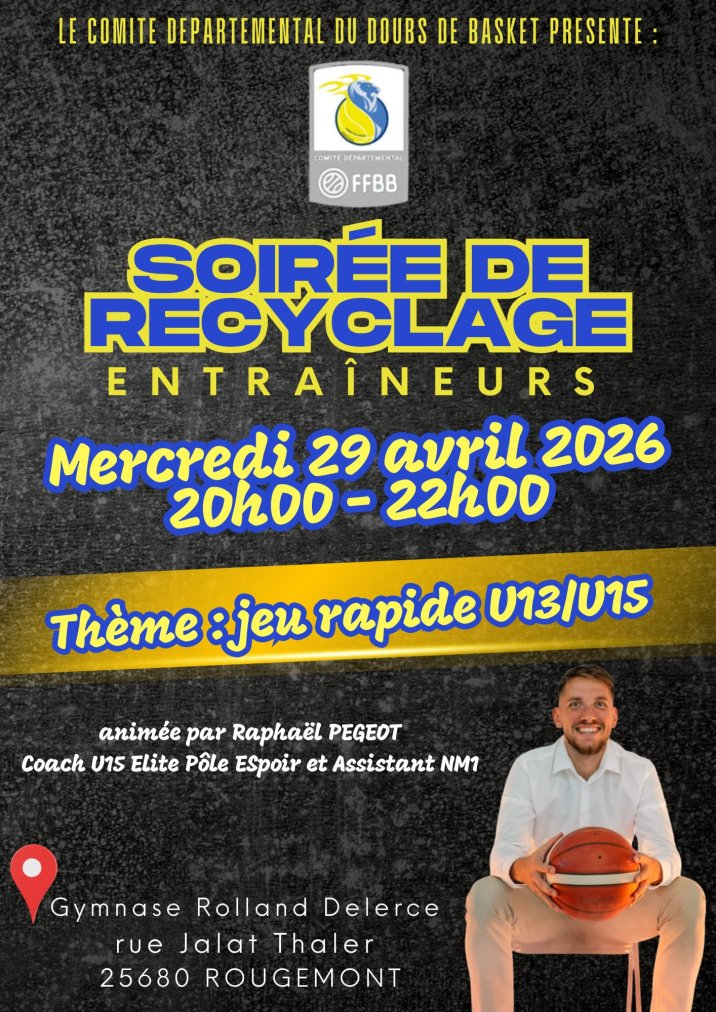 Soirée Technique du CD25 le 29/04/26 à Rougemont