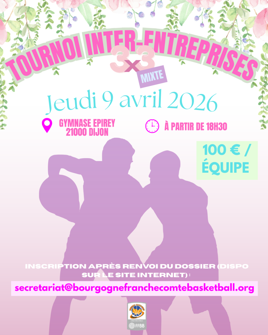 Affiche tournoi inter-entreprises avril 2026